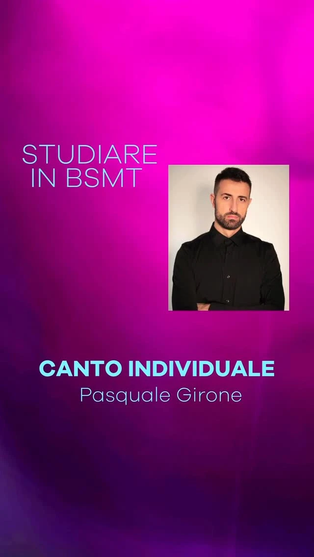 🎭 Studiare in BSMT 🎭

Il docente @pale.girone presenta il corso di 𝗖𝗮𝗻𝘁𝗼 𝗜𝗻𝗱𝗶𝘃𝗶𝗱𝘂𝗮𝗹𝗲!

#bsmt #bernsteinschool #musicaltheater #bsmtbologna #diplomaaccademico #miur #professionalita #teatro #performer #canto #cantoindividuale